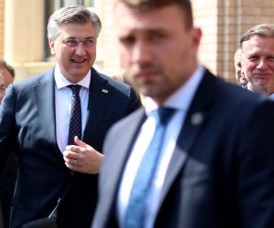 05.05.2023.,Zagreb - Posljednji ispracaj Nikice Valentica,  bivseg  hrvatskog premijera i saborskog zastupnika HDZ-a .Andrej Plenkovic Photo: Matija Habljak/PIXSELL