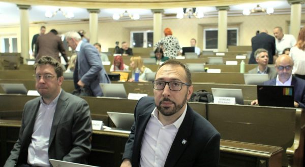Zagreb,15.6.2023.- Održana je sjednica Gradske skupštine.Na slici Tomislav Tomašević. foto HINA/Tomislav PAVLEK/tp