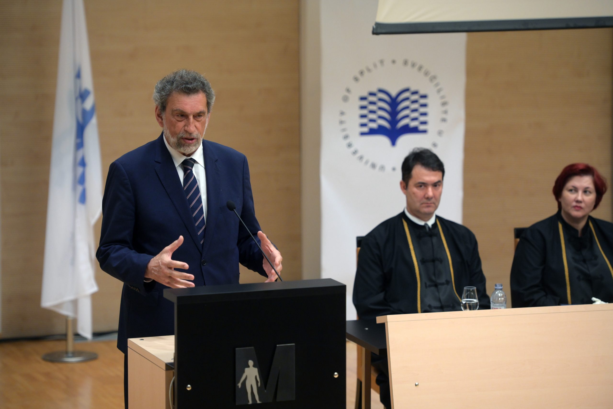 Split, 15.0.6.2023.- Proslava Dana Sveučilišta u Splitu . Na slici  ministar znanosti i obrazovanja Radovan Fuchs.    foto HINA/ Mario STRMOTIĆ/ ms