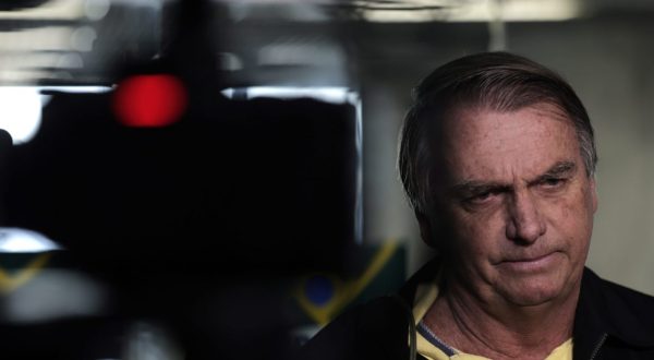 epa10717569 The former president of Brazil, Jair Bolsonaro, arrives at Santos Dumont airport, in Rio de Janeiro, Brazil 29 June 2023. The Superior Electoral Tribunal (TSE) on 29 June resumed the trial against former Brazilian President Jair Bolsonaro for 'abuse of political power' in the 2022 elections, which could leave the ultra-right leader ineligible in Brazil until 2030.  EPA/Antonio Lacerda
