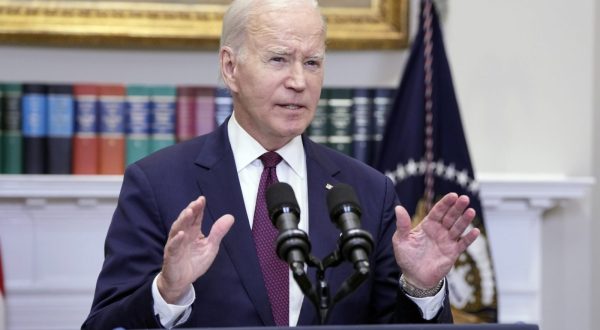 epa10717800 US President Joe Biden delivers remarks on the US Supreme Court decision in the case of ‘Students For Fair Admissions, Inc. v. President And Fellows Of Harvard College’ that was announced today in the Roosevelt Room of the White House in Washington, DC, USA, 29 June 2023. The decision ruled that affirmative action admission policies 'cannot be reconciled with the guarantees of the Equal Protection Clause' and therefore violate the Constitution.  EPA/CHRIS KLEPONIS / POOL