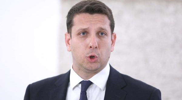 01.06.2023., Zagreb - Na konferenciji za medije odrzanoj u Saboru zastupnik Marin Lerotic objavio je da napusta IDS. Photo: Patrik Macek/PIXSELL
