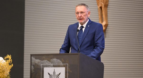 01.06.2023., Zagreb - Dan Hrvatskog katolickog sveucilista. potpredsjednik Vlade i ministar unutarnjih poslova Davor Bozinovic Photo: Davorin Visnjic/PIXSELL