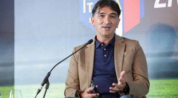 01.06.2023., Zagreb - Predstavljanje Nogometnog kampa za djecu u Hrvatskoj (Italia Soccer Camp 2023). Koncept Nogometnog kampa za djecu predstavio je legendarni talijanski trener Arrigo Sacchi. Zlatko Dalic Photo: Luka Stanzl/PIXSELL