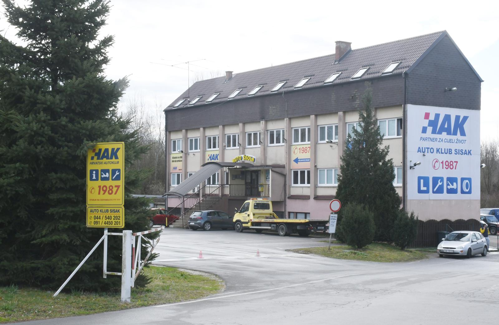 03.03.2020., Sisak - Zgrada Auto kluba Sisak. Photo: Nikola Cutuk/PIXSELL
