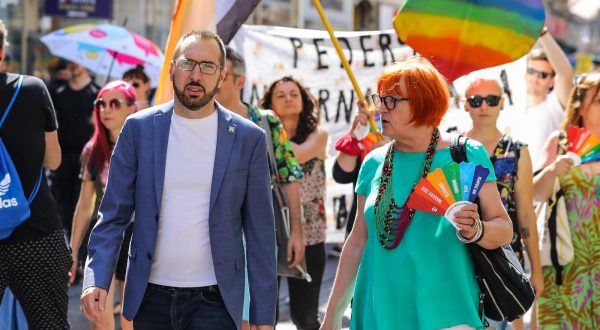 03.07.2021., Zagreb - 20. Povorka ponosa LGBTIQ osoba i obitelji Zagreb Pride 2021 pod sloganom "Prajd zauvijek". Photo: Jurica Galoic/PIXSELL