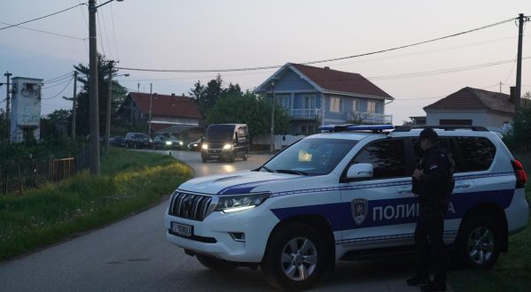 05, May, 2023, Mladenovac - Eight dead, more than 10 wounded in a shooting in the village of Dobona, near Mladenovac, 600 members of special units are searching for the attacker. Photo: Antonio Ahel/ATAImages

05, maj, 2023, Mladenovac  - Osam mrtvih, vise od 10 ranjenih u pucnjavi u selu Dobona, kod Mladenovca, 600 pripadnika specijalnih jedinica traga za napadacem. Photo: Antonio Ahel/ATAImages Photo: Antonio Ahel/ATA/PIXSELL