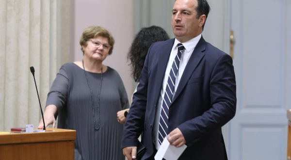 05.06.2023., Zagreb - Sabor 16. sjednicu nastavlja iznosenjima zastupnickih stajalista nakon kojih slijedi rasprava o Izvjescu o radu Drzavnog ureda za reviziju za 2022. godinu. Photo: Patrik Macek/PIXSELL