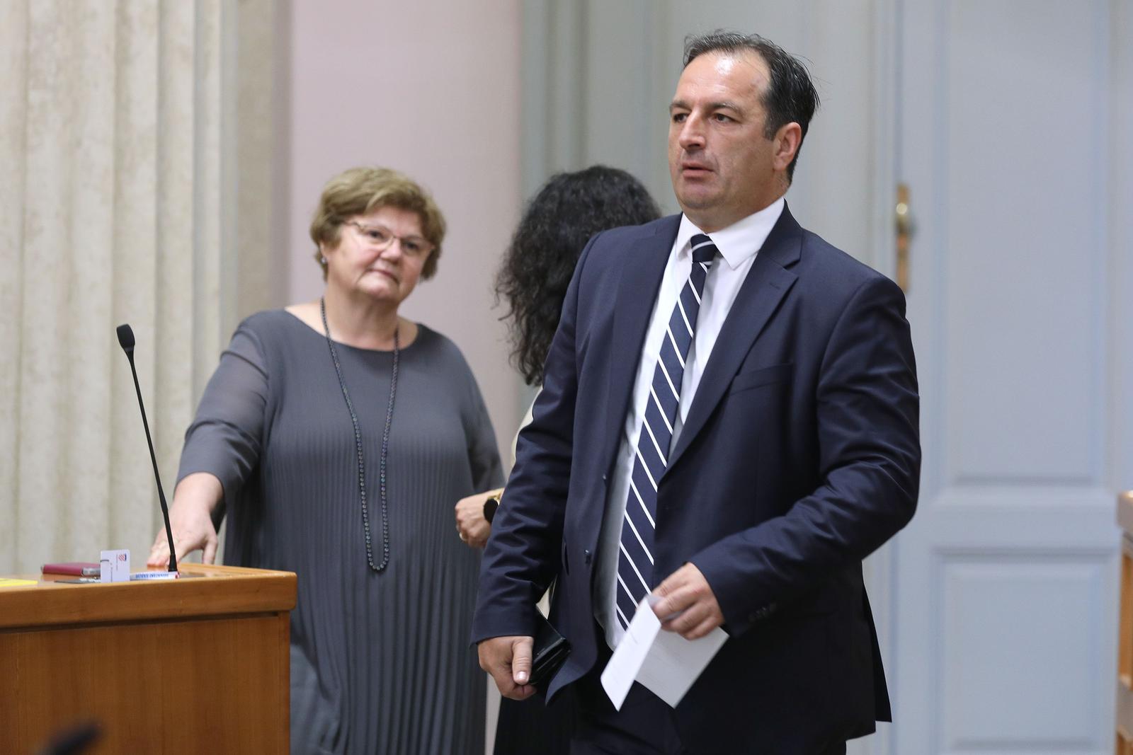 05.06.2023., Zagreb - Sabor 16. sjednicu nastavlja iznosenjima zastupnickih stajalista nakon kojih slijedi rasprava o Izvjescu o radu Drzavnog ureda za reviziju za 2022. godinu. Photo: Patrik Macek/PIXSELL