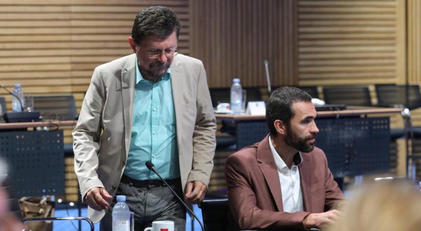 05.06.2023., Zagreb - U Nacionalnoj sveucilisnoj knjiznici odrzan je sastanak Vlade RH i predstavnika sindikata javnih i drzavnih sluzbi. Vilim Ribic. Photo: Tomislav Miletic/PIXSELL