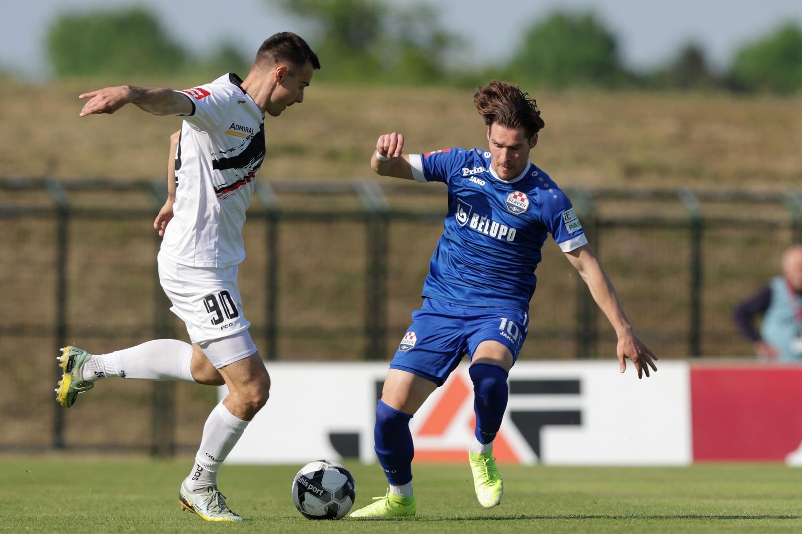 06.05.2023., Gradski stadion, Velika Gorica - SuperSport HNL, 33. kolo, HNK Gorica - NK Slaven Belupo. Dino Stiglec, Robert Mudrazija Photo: Luka Stanzl/PIXSELL