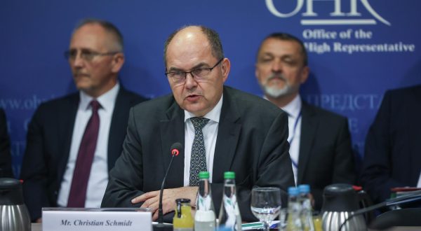06.06.2023., Sarajevo, Bosna i Hercegovina - Sjednica Upravnog odbora Vijeca za provedbu mira, a tema razgovora je trenutna situacija u Bosni i Hercegovini. Visoki predstavnik u BiH Christian Schmidt Photo: Armin Durgut/PIXSELL