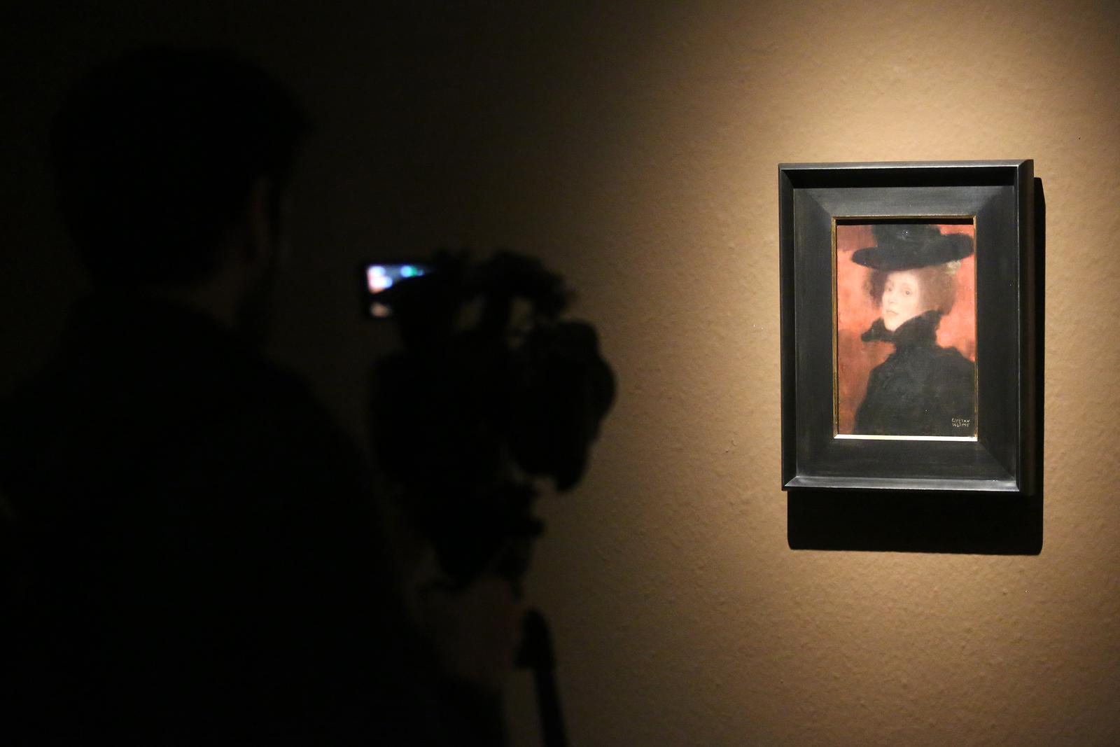 07.02.2017., Zagreb - U galeriji Klovicevi dvori odrzana je konferencija za medije i obilazak izlozbe povodom nadolazece izlozbe izazov moderne: Zagreb - Bec oko 1900. izlozba se otvara 09. veljace.r"nPhoto: Borna Filic/PIXSELL