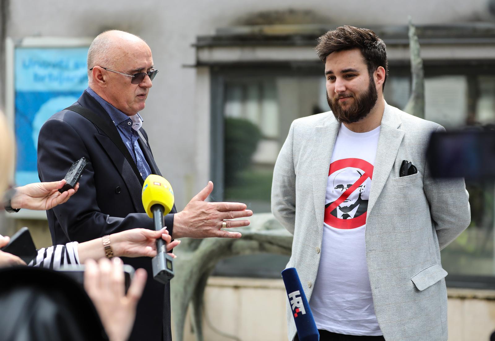 07.06.2023,Zagreb - Prosvjed studenata nezadovoljnih radom SC-a. Traže odlazak ravnatelja Mirka Bosnjaka. Photo: Jurica Galoic/PIXSELL