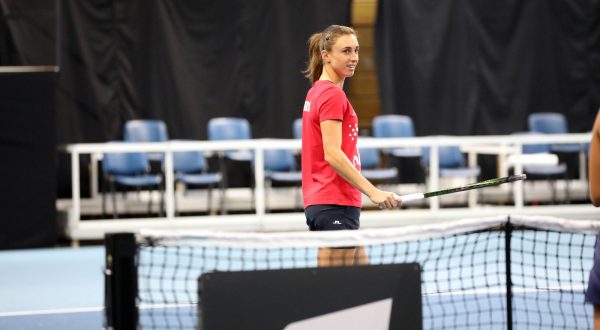 08.11.2022., Rijeka - Trening hrvatske zenske tenis reprezentacije u dvorani Zamet uoci susreta Hrvatske i Njemacke u Billie Jean King kupu. Petra Martic   Photo: Goran Kovacic/PIXSELL