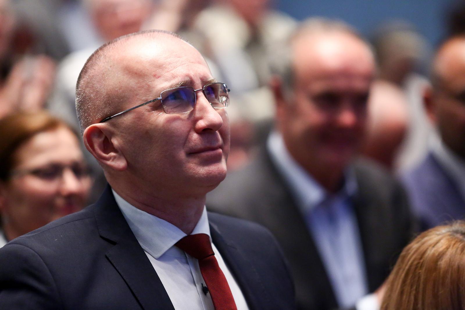 09.05.2019., Zagreb - Predstavljanje knjige akademika Josipa Pecarica - Dario Kordic. Knjigu su predstavili msgr. dr. Vlado Kosic, biskup sisacki Zvonimir Hodak, odvjetnik i kolumnist prof. dr. sc. Marko Tokic i autor akademik Josip Pecaric.rPhoto: Borna Filic/PIXSELL