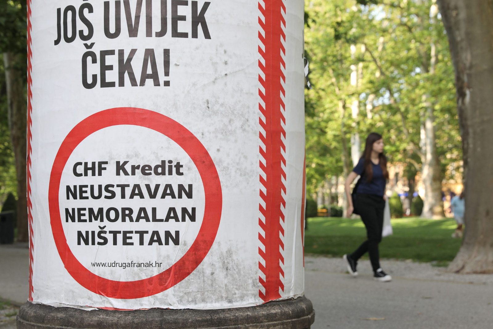 09.06.2023., Zagreb - Ostalo je jos samo 5 dana za podnosenje tuzbe zbog kredita u svicarcima, jer ce svaka tuzba koja se podnese nakon 13. lipnja 2023. biti kasno podnesena, i obestecenje nece biti moguce uslijed zastare potrazivanja. Photo: Patrik Macek/PIXSELL