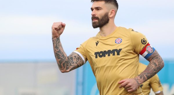 12.04.2023., stadion Ivan Kusek Apas, Koprivnica - SuperSport Hrvatski nogometni kup, polufinale, NK Slaven Belupo - HNK Hajduk. Marko Livaja Photo: Luka Stanzl/PIXSELL