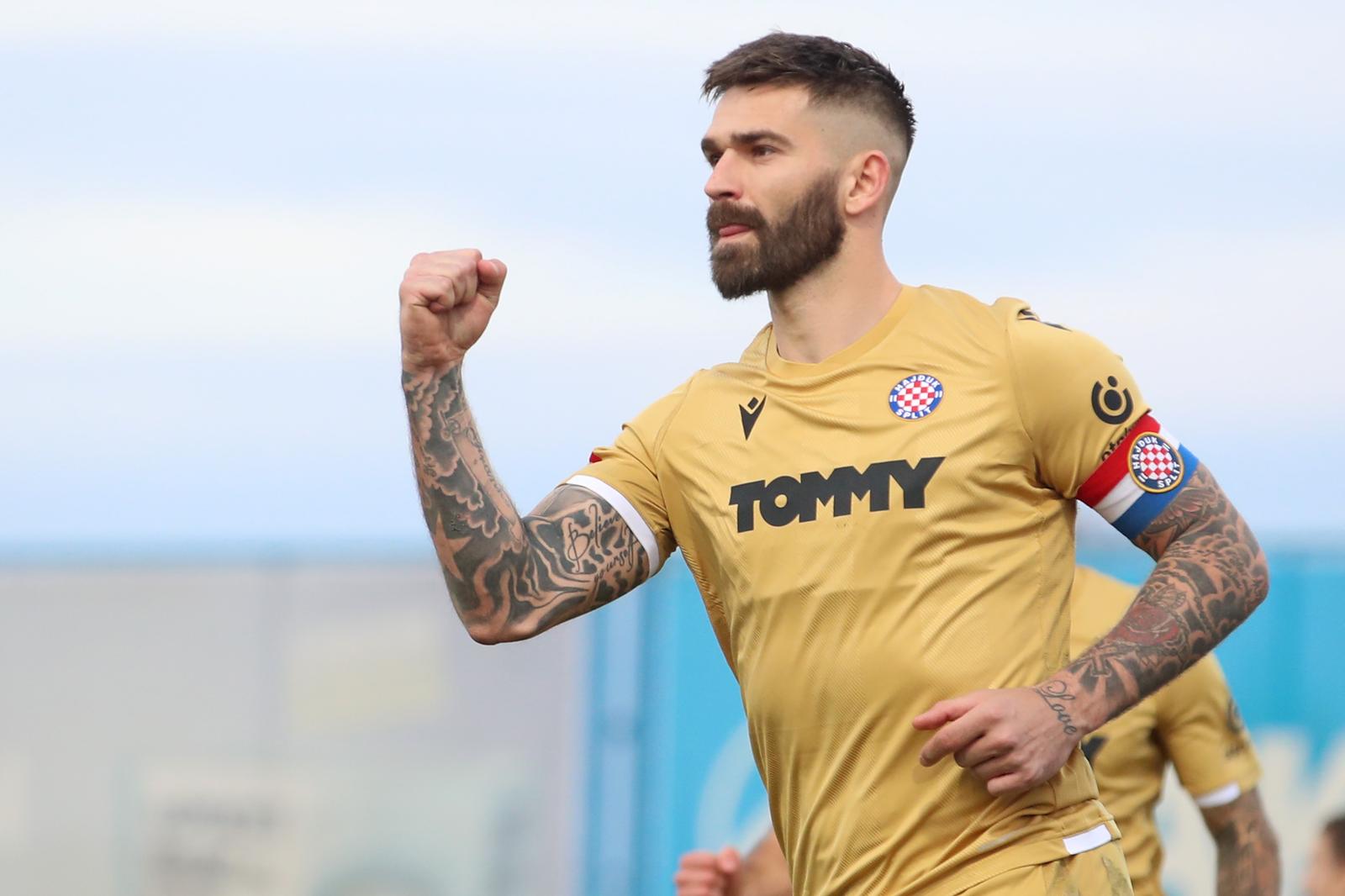 12.04.2023., stadion Ivan Kusek Apas, Koprivnica - SuperSport Hrvatski nogometni kup, polufinale, NK Slaven Belupo - HNK Hajduk. Marko Livaja Photo: Luka Stanzl/PIXSELL
