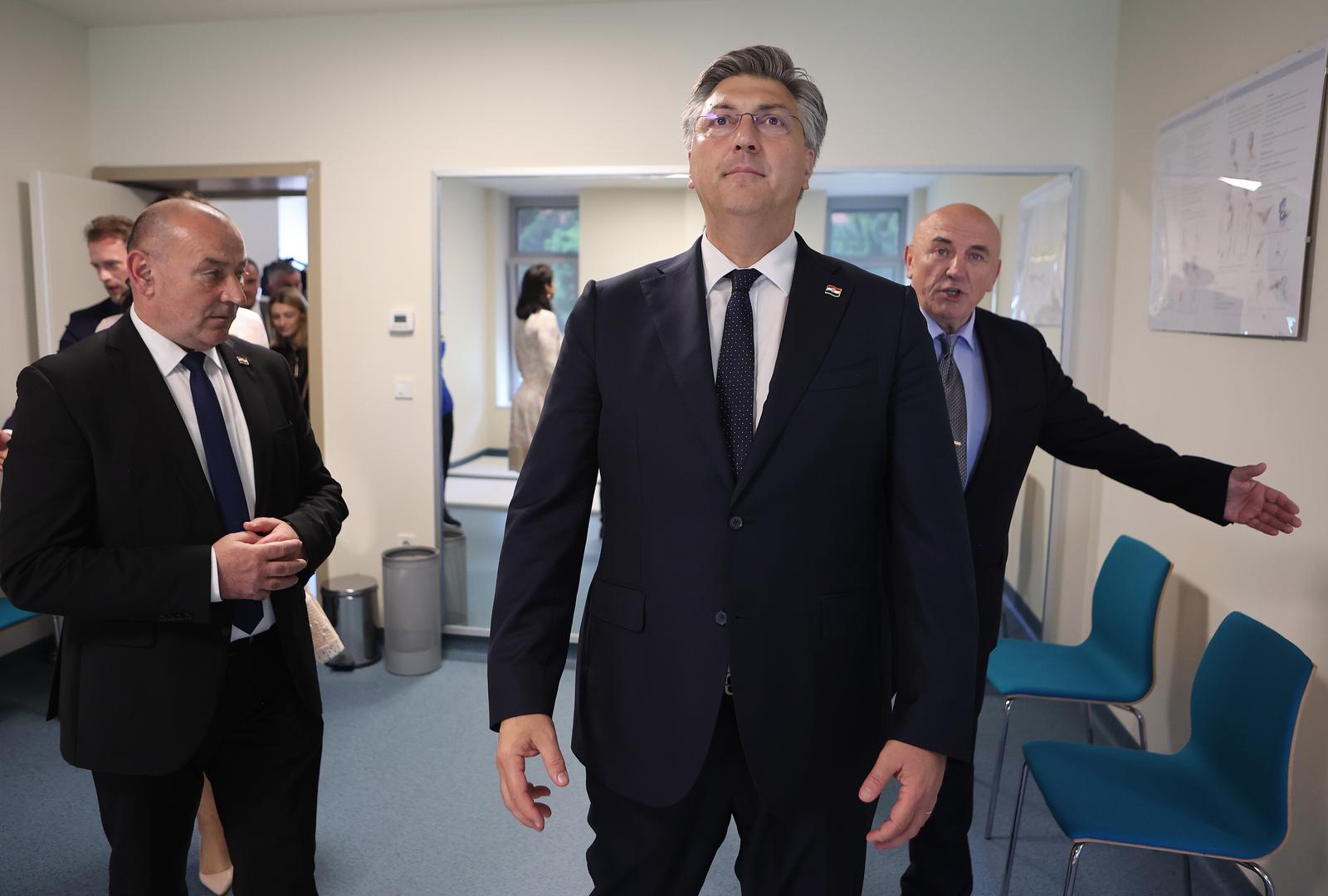 12.06.2023., Petrinja - Svecano otvorenje Veteranskog centra Petrinja kojem su nazocili i predsjednik Vlade Andrej Plenkovic i potpredsjednik Vlade i ministar hrvatskih branitelja Tomo Medved te drugi visoki uzvanici. Josip Lucic Photo: Marko Prpic/PIXSELL