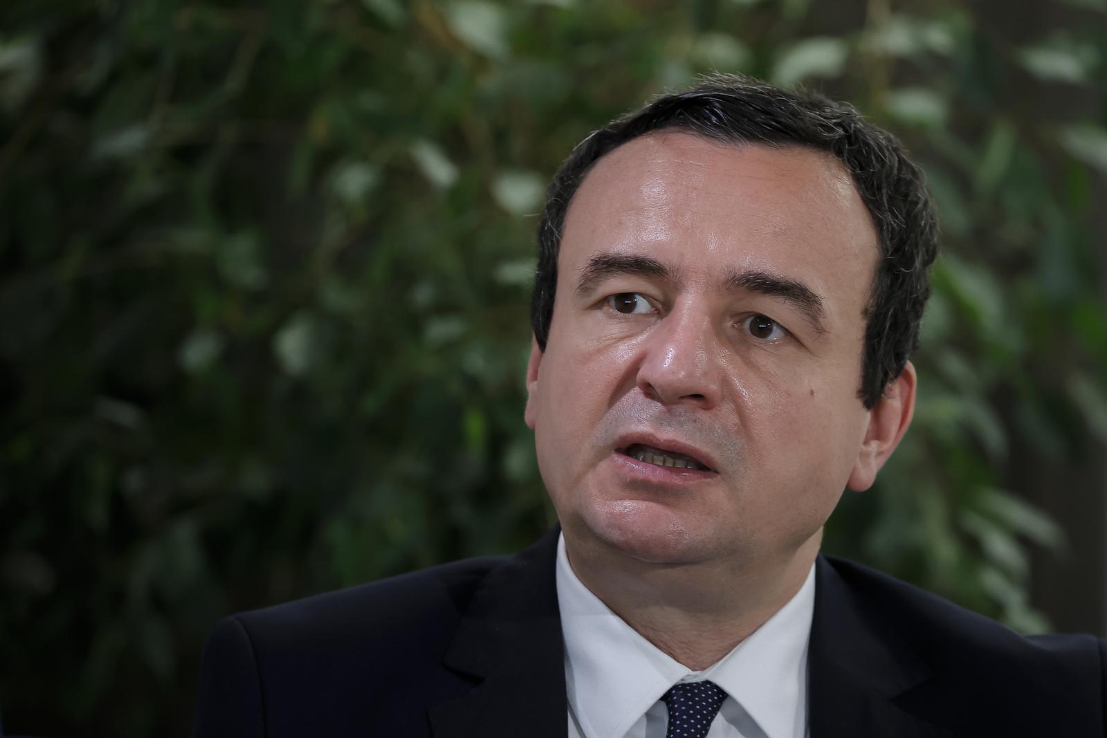 10.09.2022., Pristina, Kosovo - Albin Kurti, premijer Kosova, tijekom intervjua.  Photo: Valdrin Xhemaj/PIXSELL