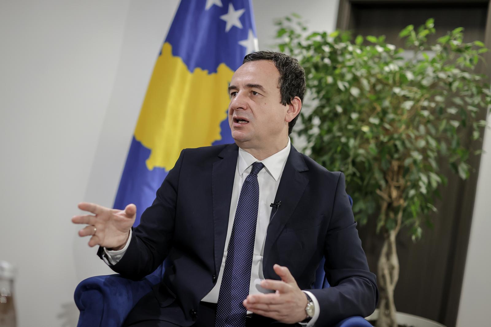 10.09.2022., Pristina, Kosovo - Albin Kurti, premijer Kosova, tijekom intervjua.  Photo: Valdrin Xhemaj/PIXSELL