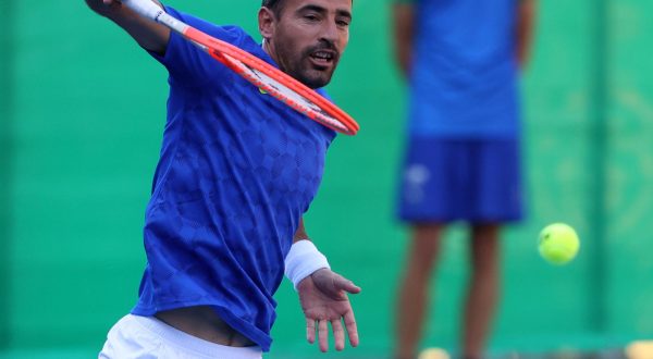 13.07.2022., Visoko, Bosna i Hercegovina - Novak Djokovic odigrao je s Ivanom Dodigom ekshibicijski teniski susret u Visokom.  Photo: Armin Durgut/PIXSELL
