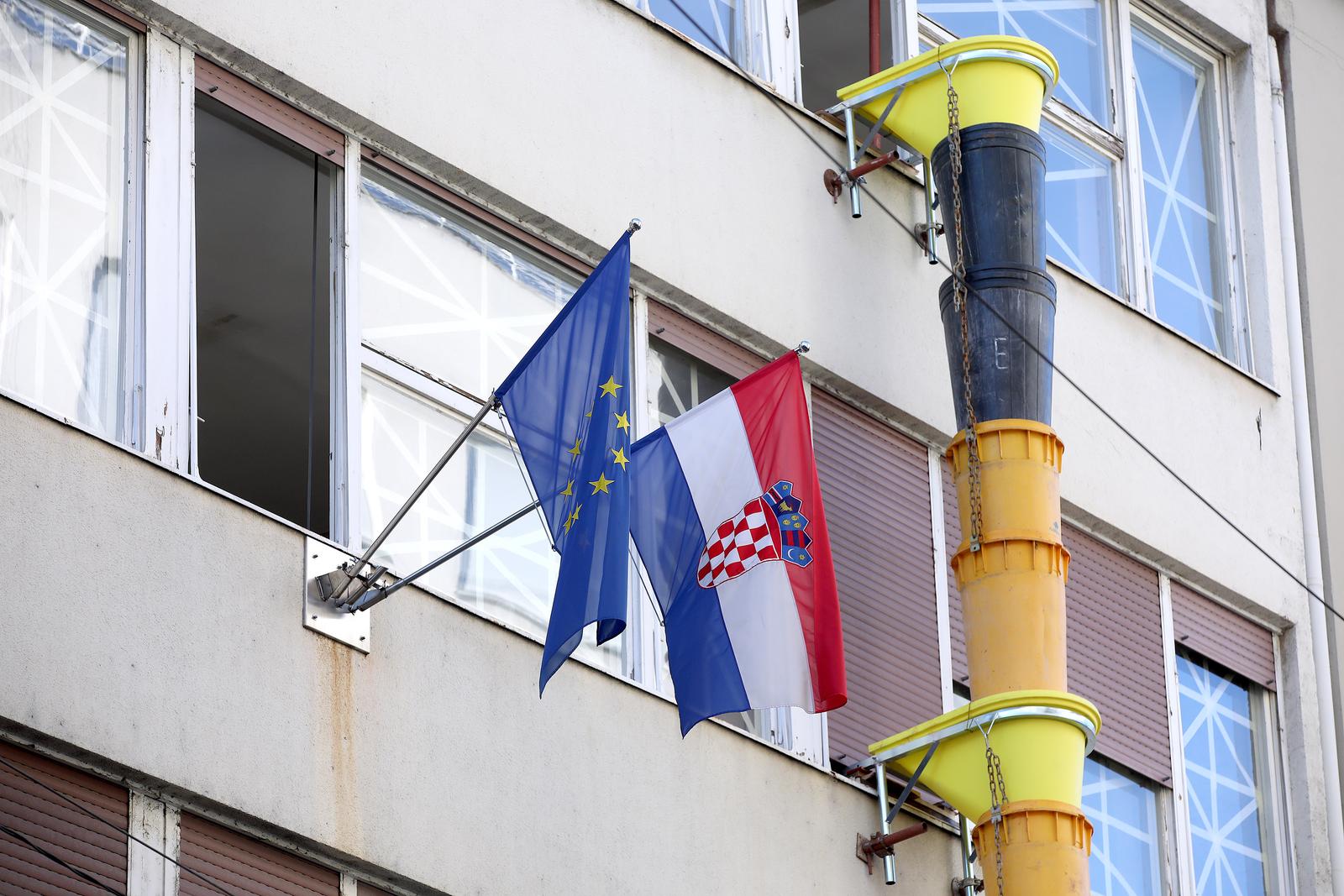 14.03.2023., Zagreb - Pocela je obnova nakon potresa zgrade Drzavnog ureda za reviziju u Bogovicevoj ulici. Photo: Patrik Macek/PIXSELL