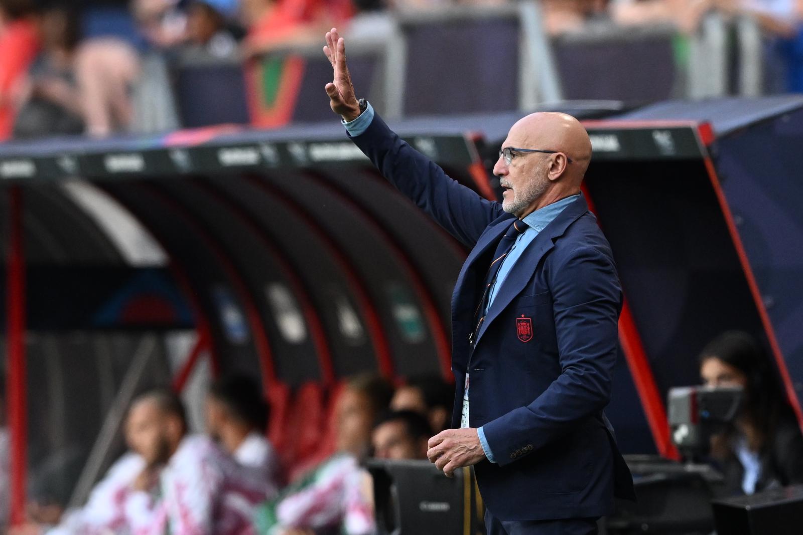 15.06.2023., stadion FC Twente, Enschede, Nizozemska - UEFA Liga Nacija, polufinale, Spanjolska - Italija. izbornik Spanjolske Luis de la Fuente Photo: Marko Lukunic/PIXSELL