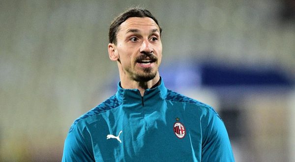 18, February, 2021, Belgrade - The first match of the sixteenth final of the Europa League between FC Red Star and AC Milan was played at the "Rajko Mitic" stadium. Zlatan Ibrahimovic, #11 (AC Milan). Photo: M.M./ATAImagesrr18, februar, 2021, Beograd - Prva utakamice sesnaestine finala Liga Evrope izmedju FK Crvena zvezda i AC Milan odigrana je na stadionu "Rajko Mitic". Photo: M.M./ATAImages
