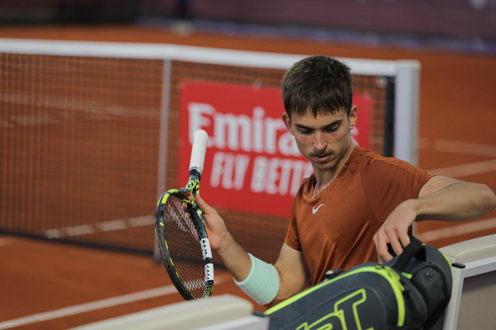 18.04.2023., Teniski centar Nacionalnog teniskog kompleksa u parku Mladen Stojanovic, Banjaluka (BiH) – Na ATP turniru Srpska Open mec su odigrali Richard Gasquet i Dino Prizmic.

 Photo: Dejan Rakita/PIXSELL