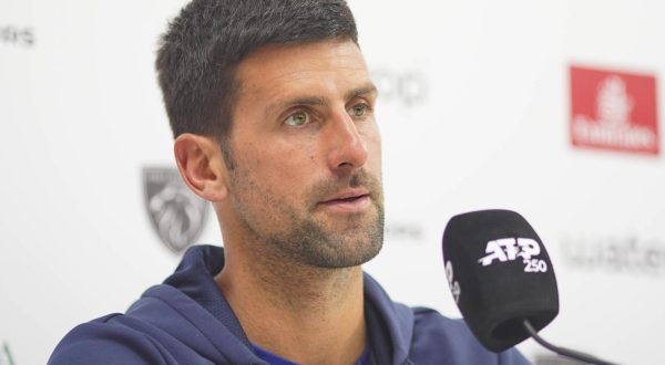 19.04.2023., Teniski centar Nacionalnog teniskog kompleksa u parku Mladen Stojanovic, Banjaluka (BiH) – Novak Djokovic odrzao konferenciju za novinare.

 Photo: Dejan Rakita/PIXSELL