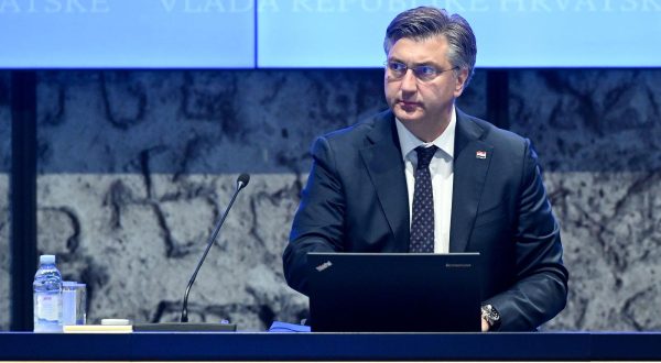 19.05.2023., Zagreb - U Nacionalnoj i sveucilisnoj knjiznici odrzana je 218. sjednica Vlade Republike Hrvatske. predsjednik Vlade RH Andrej Plenkovic Photo: Davorin Visnjic/PIXSELL