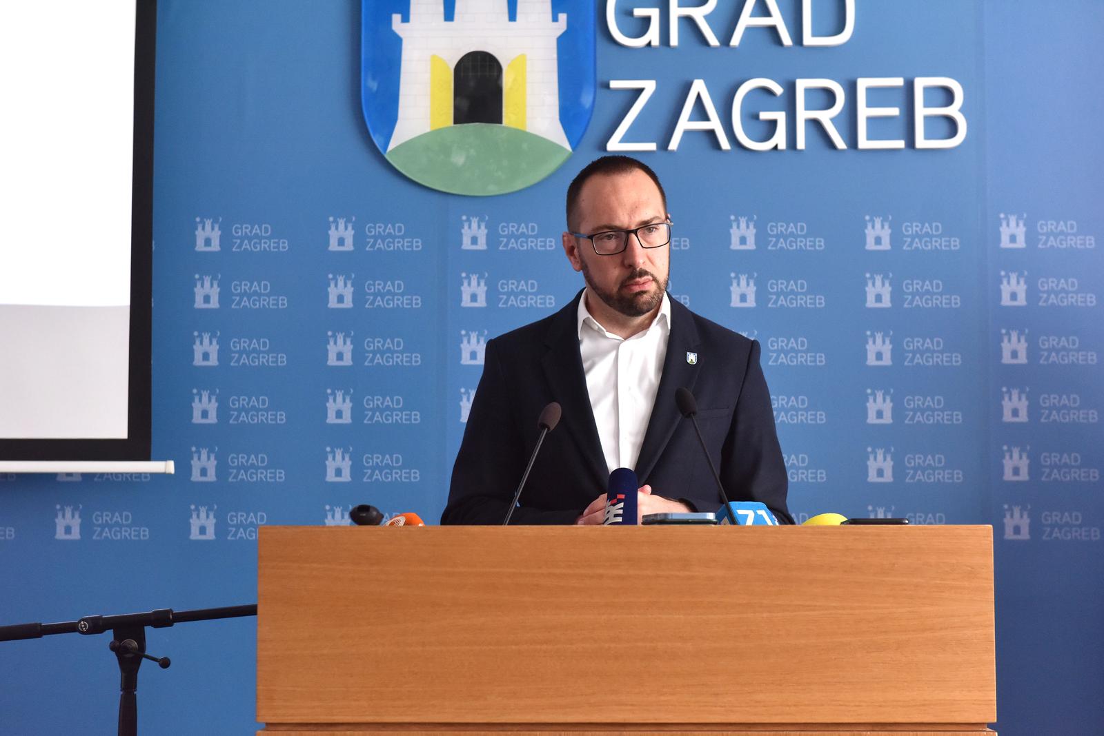 20.06.2023., Zagreb - U Gradskom poglavarstvu odrzana je redovna konferencija za medije. gradoancelnik Zagreba Tomislav Tomasevic Photo: Davorin Visnjic/PIXSELL