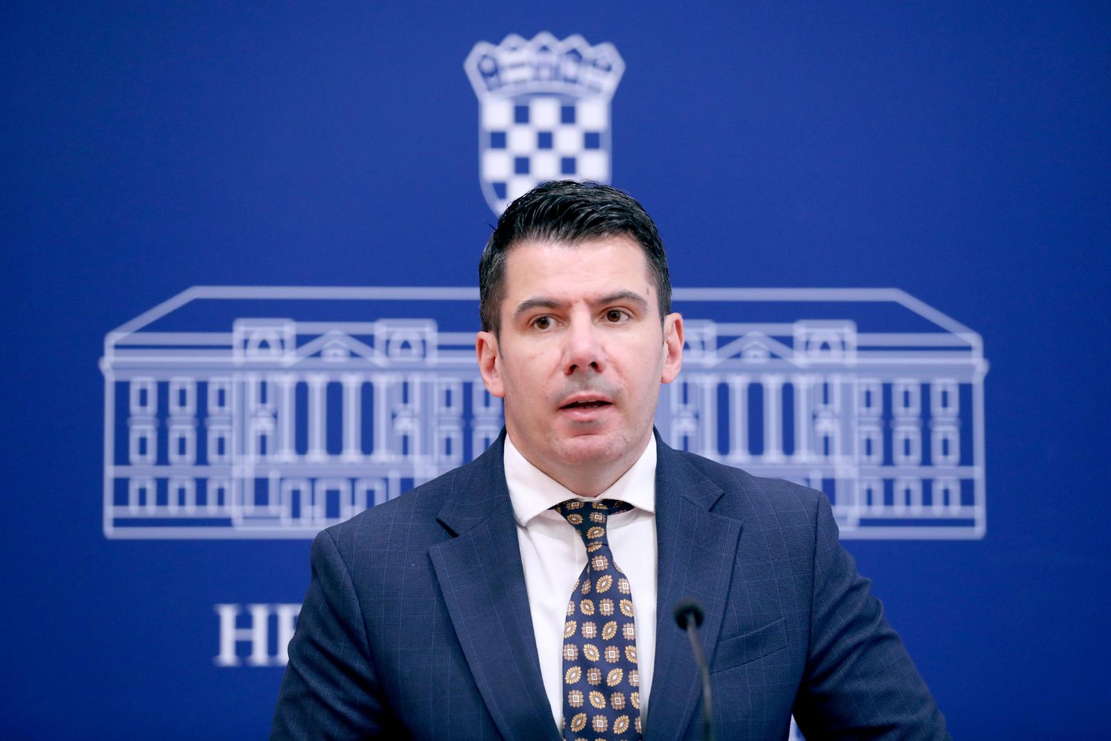 21.06.2023., Zagreb - Na konferenciji za medije odrzanoj u Saboru o temi "Novo izvjesce EU o stanju u pravosudju: Hrvatska na zacelju" govorio je Nikola Grmoja. Photo: Patrik Macek/PIXSELL
