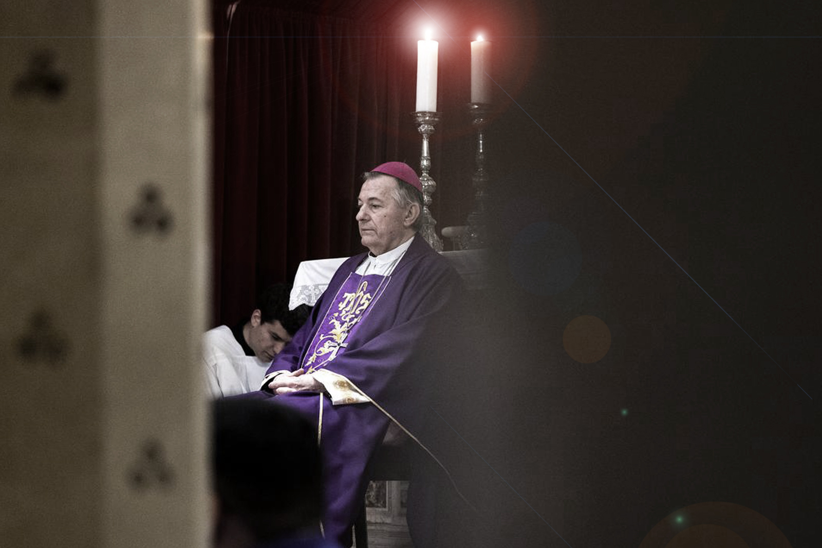 22.02.2023., Split - Na Cistu srijedu, Pepelnicu, misa je slavljena u splitskoj prvostolnici, a predvodio je umirovljeni splitsko-makarski nadbiskup Marin Barisic. Photo: Milan Sabic/PIXSELL
