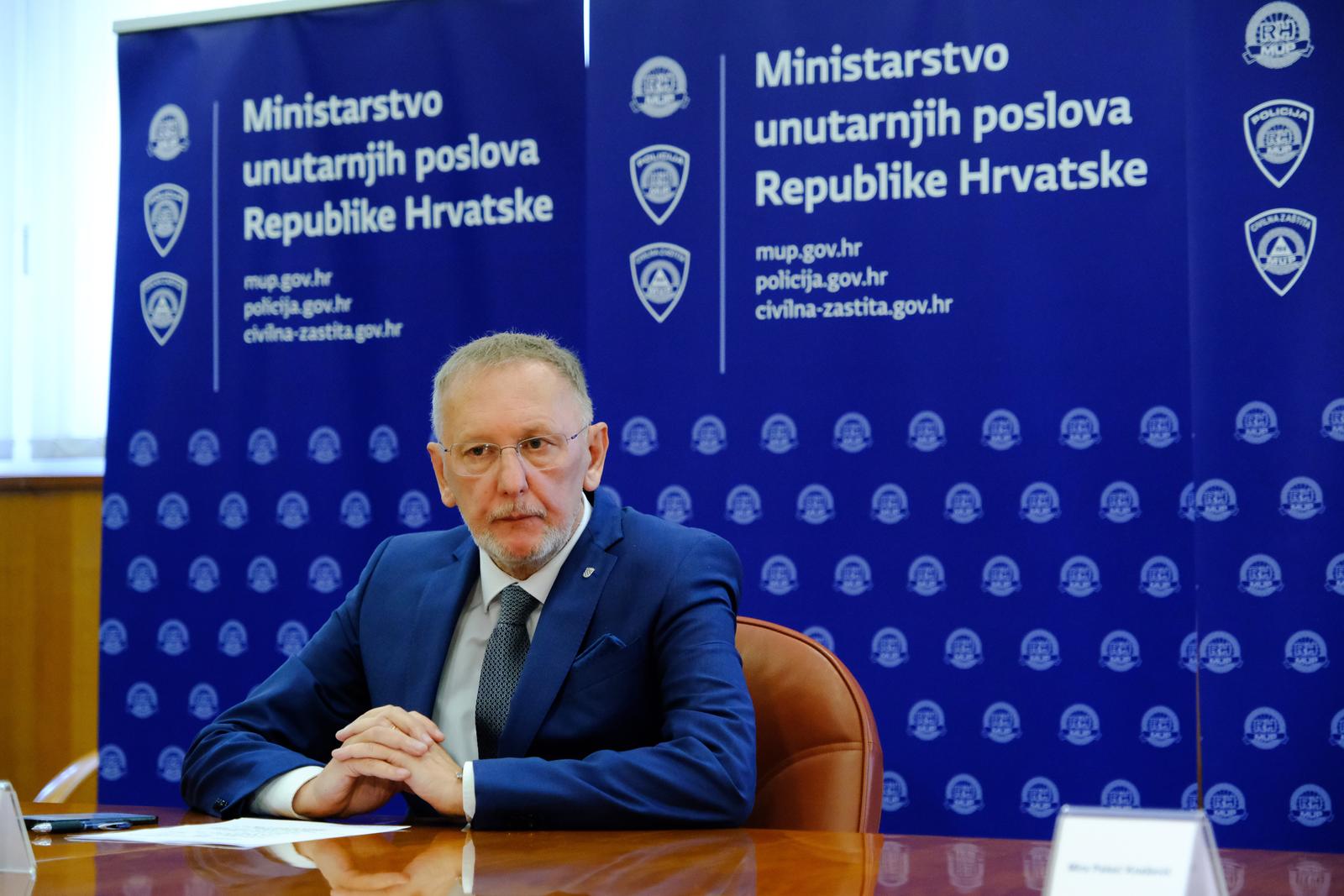 22.05.2023., Zagreb - Na konfrenciji za medije Ministarstva unutarnjih poslova govorilo se natjecaju za prijem 123 vjezbenika, a na koji po prvi puta mogu konkurirati osobe s invaliditetom. Photo: Slaven Branislav Babic/PIXSELL