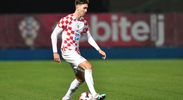 23.03.2023., stadion Varteks, Varazdin - Prijateljska utakmica U-21 reprezentacija, Hrvatska - Izrael. Dion Drena Beljo Photo: Vjeran Zganec Rogulja/PIXSELL