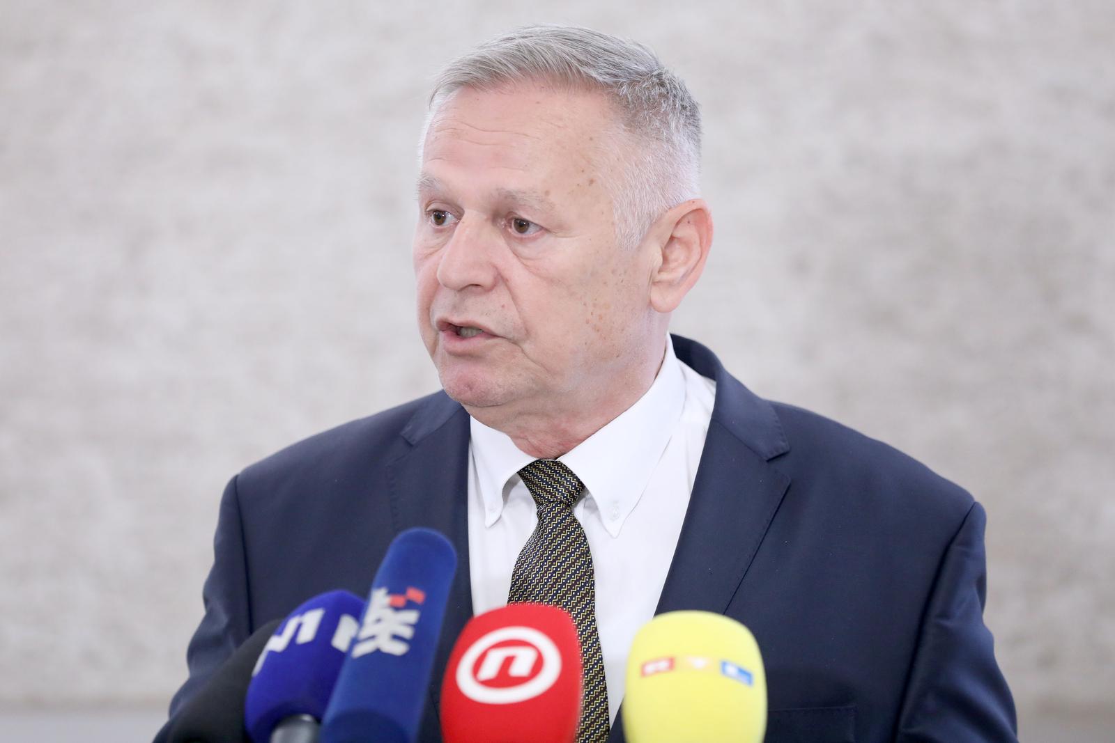 24.05.2023., Zagreb - Na konferenciji za medije odrzanoj u Saboru o poreznoj reformi koju je danas predstavila Vlada govorio je Davorko Vidovic. Photo: Patrik Macek/PIXSELL