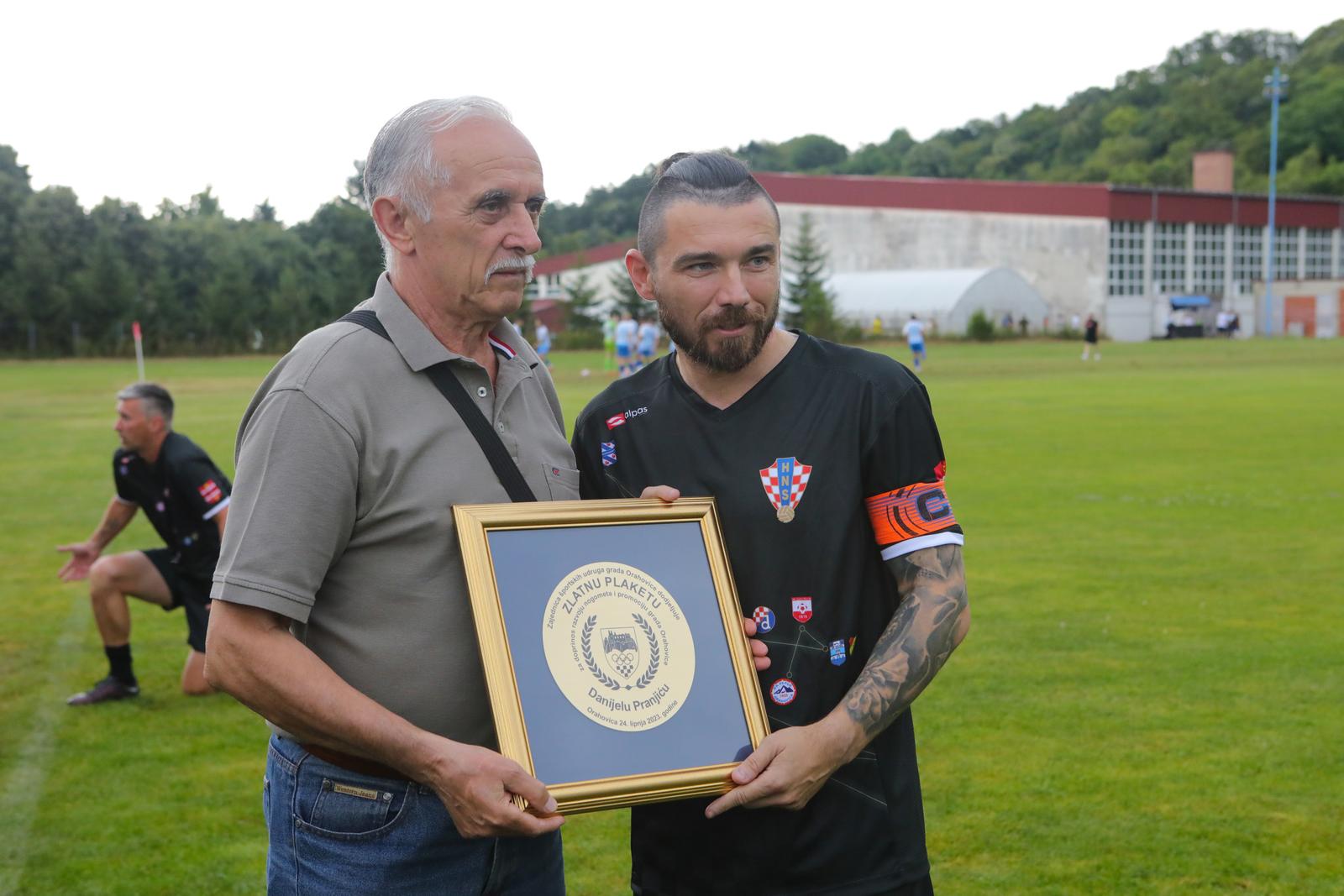 24.06.2023., Orahovica - Humanitarna utakmica kojom ce nogometas Danijel Pranjic okoncati svoju nogometnu karijeru. Photo: Dubravka Petric/PIXSELL