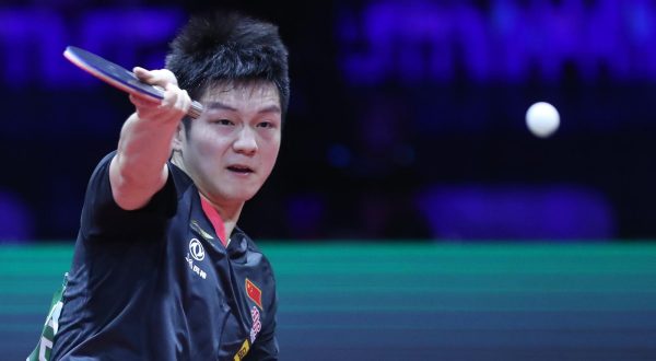 25.04.2019., Budimpesta, Madjarska - Liebherr 2019 ITTF - Svjetsko prvenstvo u stolnom tenisu, osmina finala, Fan Zhendong - Liang Jingkun. Liang Jingkun. "nPhoto: Sanjin Strukic/PIXSELL