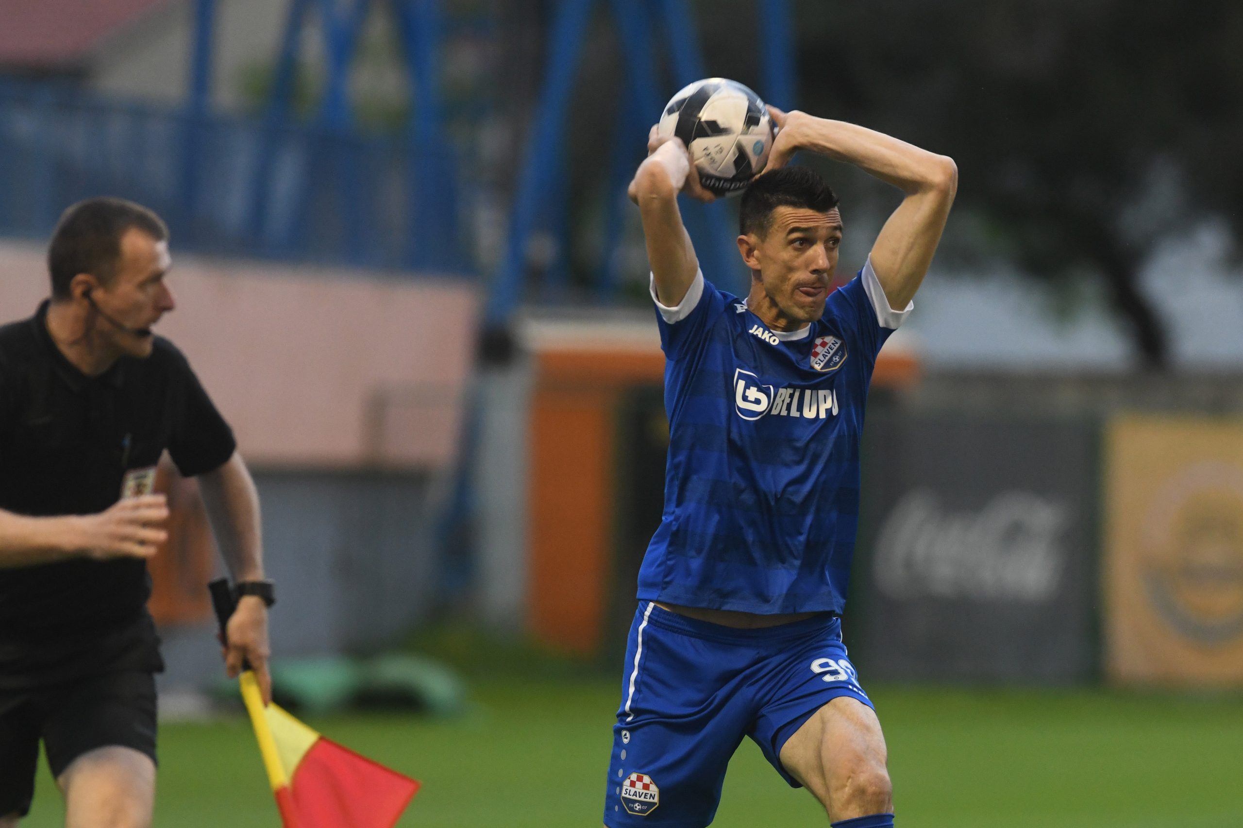 25.04.2023., Sibenik - SuperSport Prva HNL, 31. kolo, HNK Sibenik - NK Slaven Belupo. Ivan Krstanovic Photo: Hrvoje Jelavic/PIXSELL