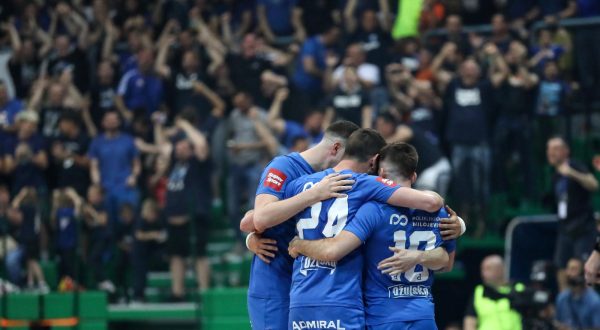 26.05.2023., KC Drazen Petrovic, Zagreb - Treca utakmica finala SuperSport 1. Hrvatske malonogometne lige, Futsal Dinamo - MNK Olmissum.  Photo: Jurica Galoic/PIXSELL