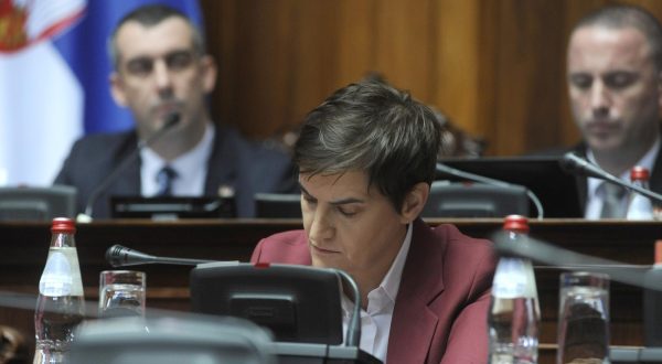 27, June, 2023, Belgrade - Continuation of the Third Extraordinary Session of the National Assembly of the Republic of Serbia in the Thirteenth Convocation. Ana Brnabic. Photo: M.A./ATAImages

27, jun, 2023, Beograd - Nastavak Treceg vanrednog zasedanja Narodne skupstine Republike Srbije u Trinaestom sazivu.  Photo: M.A./ATAImages/PIXSELL