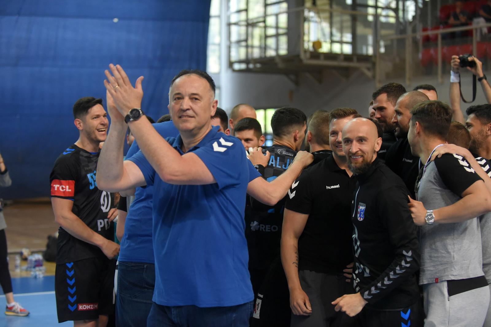 28.05.2023., Porec - U finalu rukometnog Kupa Hrvatske, u Porecu su se nasle momcadi PPD Zagreba i Trogira.
 Photo: Sasa Miljevic/PIXSELL