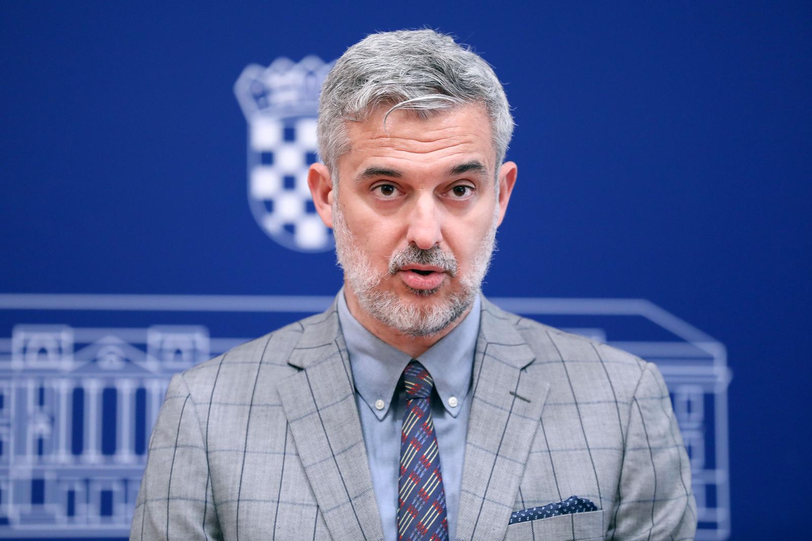 29.05.2023., Zagreb - Na konferenciji za medije Mosta odrzanoj u Saboru o temi: "Legalna covid pljacka stoljeca i Plenkoviceva veleizdaja" govorio je zastupnik Nino Raspudic. Photo: Patrik Macek/PIXSELL