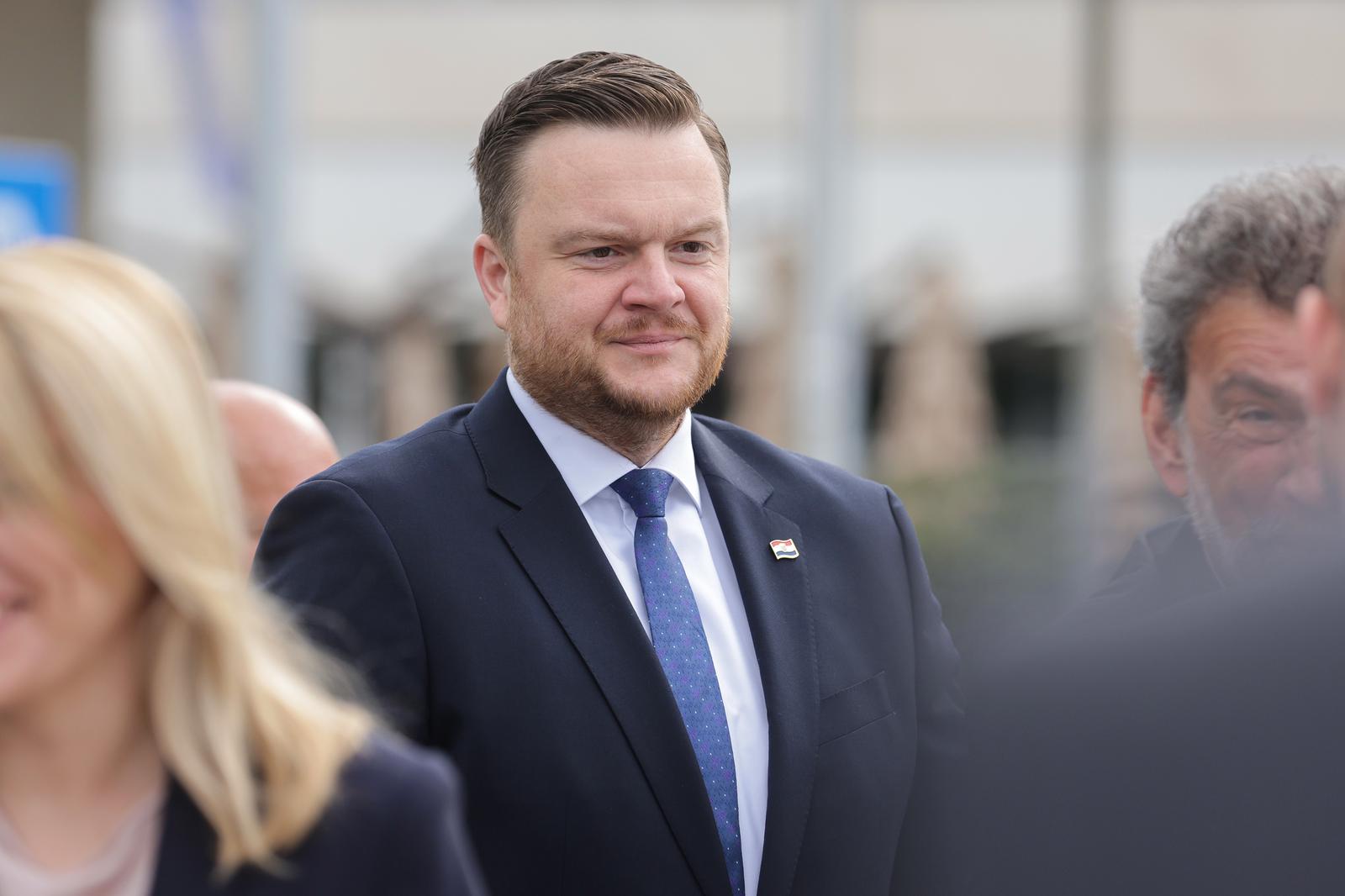 30.05.2023., Zagreb - Povodom obiljezavanja Dana drzavnosti Hrvatske, predsjednik Hrvatskog sabora Gordan Jandrokovic i premijer Andrej Plenkovic polozili su vijence i svijece na spomenik domovini. Marko Primorac. Photo: Luka Stanzl/PIXSELL