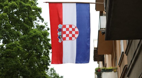 30.05.2023., Zagreb - Zastave Republike Hrvatske izvjesene po zgradama povodom Dana drzavnosti. Photo: Jurica Galoic/PIXSELL
