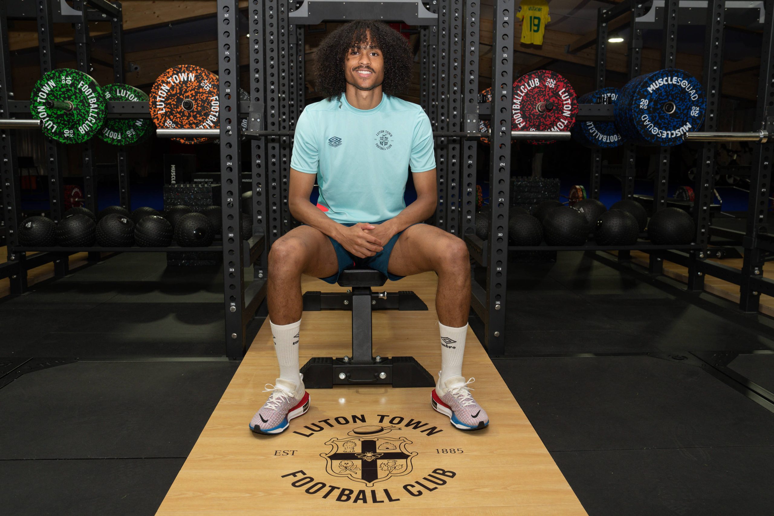 Luton Town Football Club unveil their latest signing, Tahith Chong, at Luton Town Training Ground, Luton, England on the 12 July 2023. Copyright: xDavidxHornx PMI-5627-0043