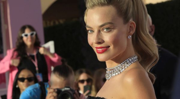 epa10737072 Margot Robbie attends the premiere of Barbie at the Shrine Auditorium in Los Angeles, California, USA, 09 July 2023 (issued 10 July 2023). The movie will be released in theaters on 21 July 2023.  EPA/NINA PROMMER